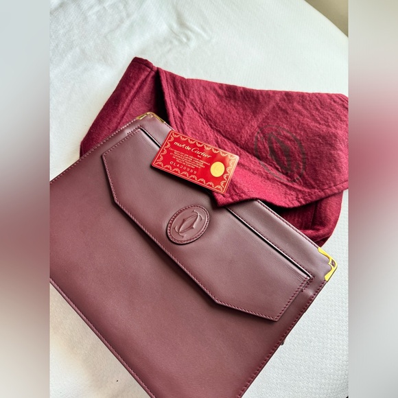 Firm price🔥Cartier LEATHER CLUTCH BAG - Picture 16 of 17